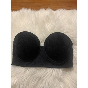 maidenform self expressions bra 36C Multi Way Push Up Black Floral Pattern Nwot